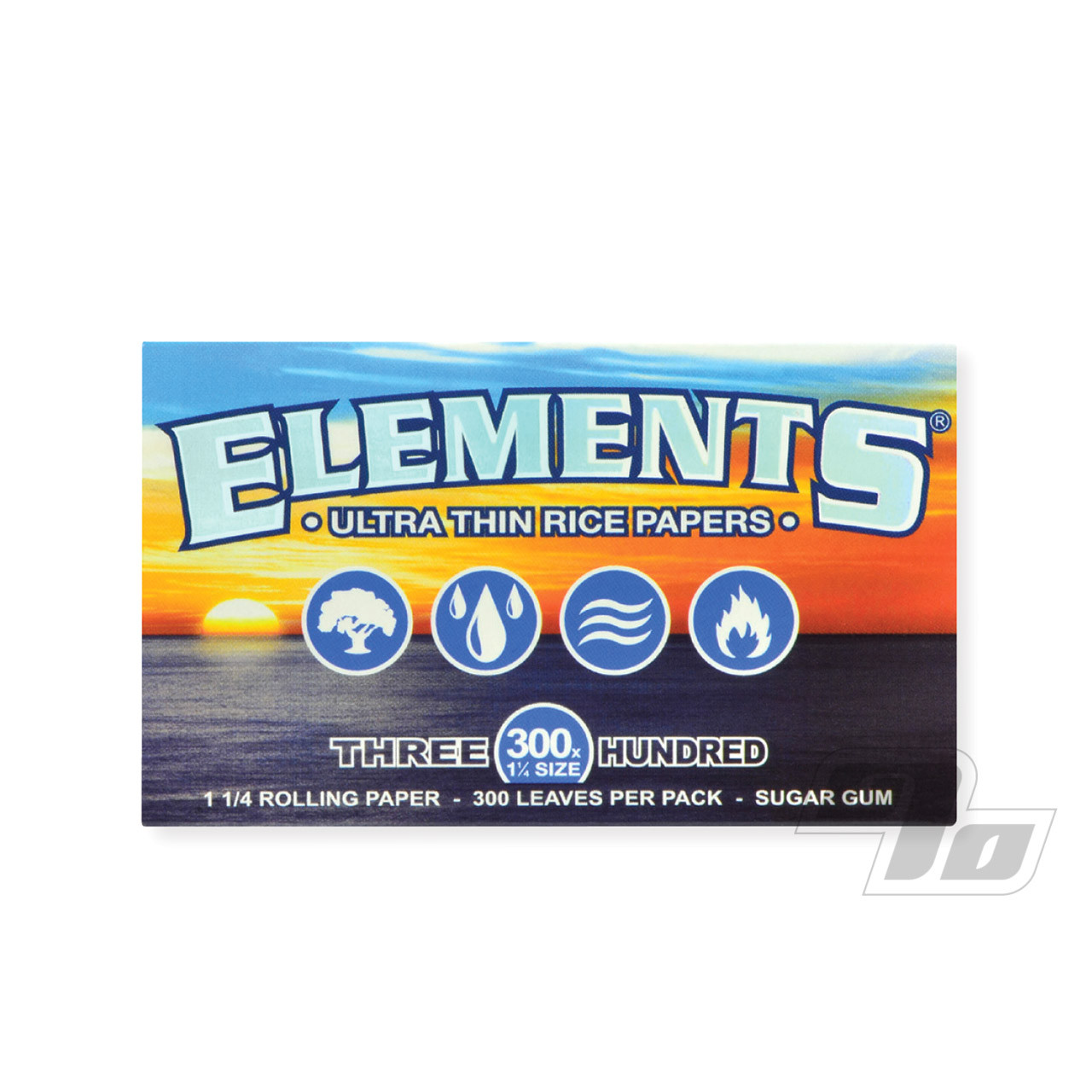 Elements 300 Ultra Rice Rolling Papers 1 1/4